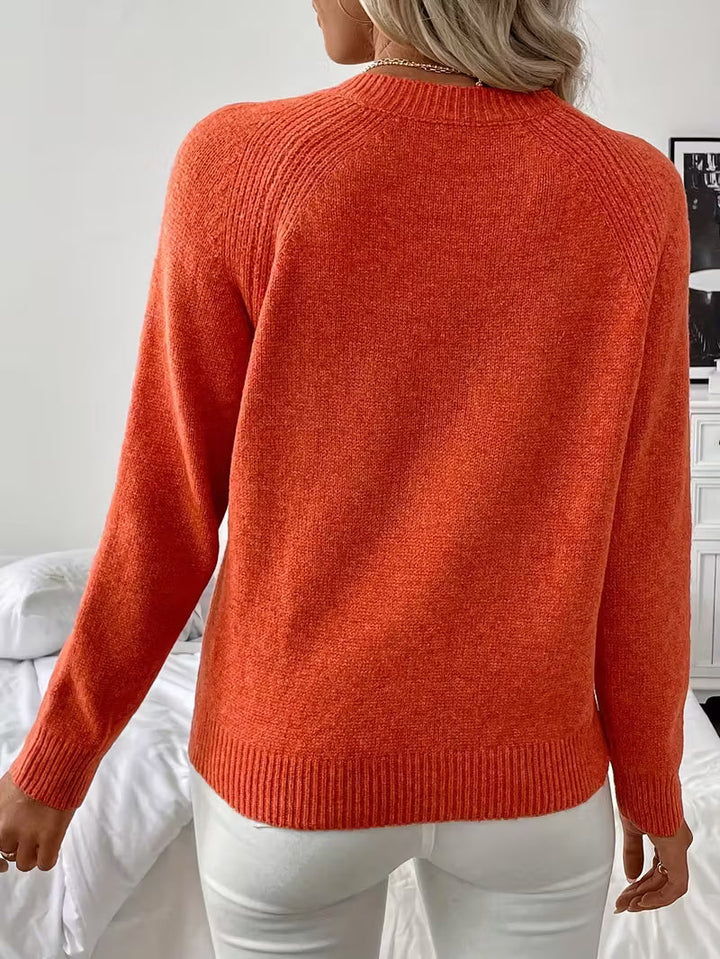 HILARINA | Long Sleeve Knitted Sweater