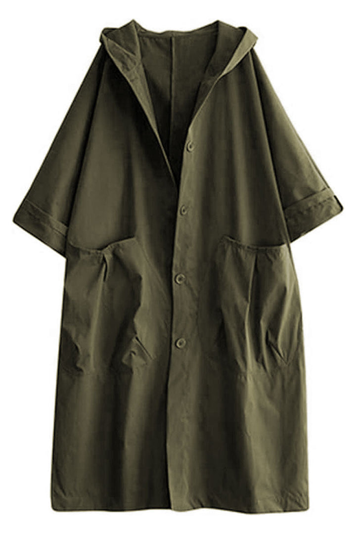One Size Fits All Oversized Water Resistant Windbreaker Jacket
