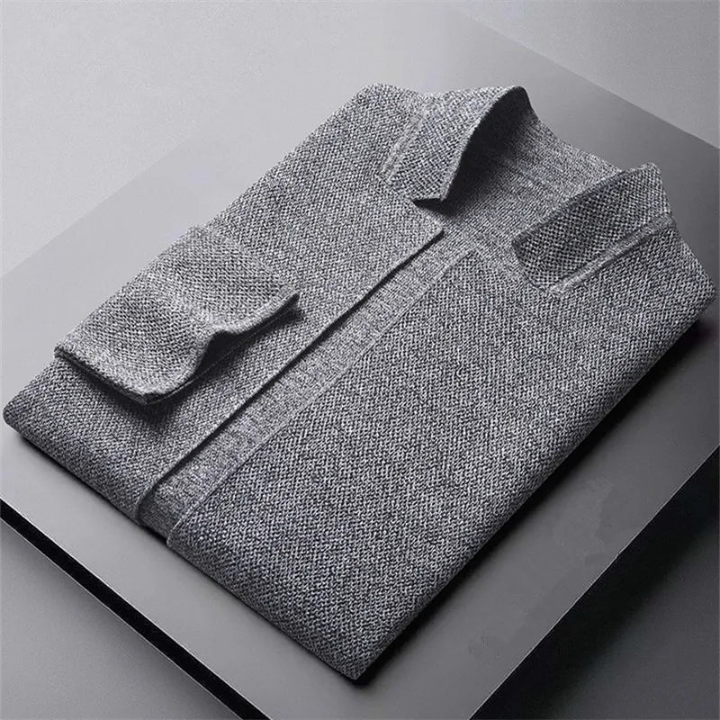 Grigio - Knitted Wool Cardigan